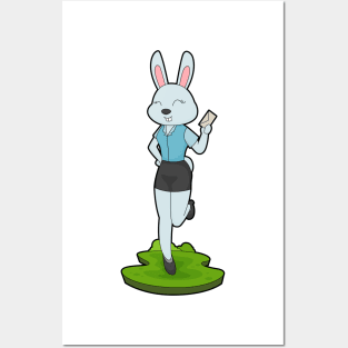 Rabbit Secretary Letter Posters and Art